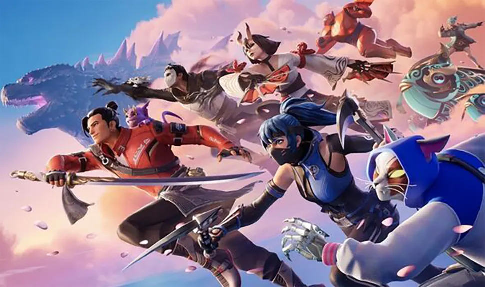 Годзилла и самурайские мечи в Fortnite Chapter 6 Годзилла и самурайские мечи в Fortnite Chapter 6