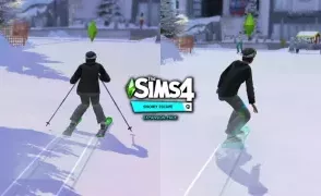 The Sims 4: Снежный побег - Как кататься на лыжах и сноуборде